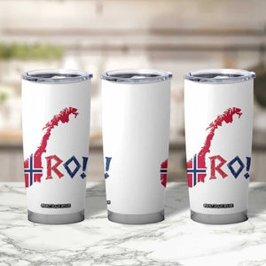 Norway Flag Country Map Patriotic Ro Ro Chant Tumbler Cup Norwegian Viking Row Soccer Supporter Football Fans