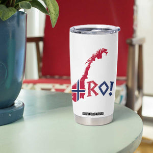 Norway Flag Country Map Patriotic Ro Ro Chant Tumbler Cup Norwegian Viking Row Soccer Supporter Football Fans