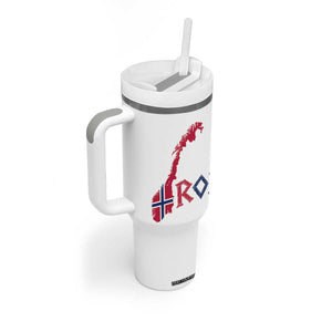 Norway Flag Country Map Patriotic Ro Ro Chant Tumbler With Handle Norwegian Viking Row Soccer Supporter Football Fans