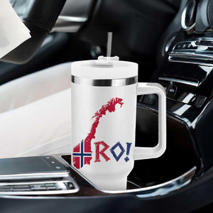 Norway Flag Country Map Patriotic Ro Ro Chant Tumbler With Handle Norwegian Viking Row Soccer Supporter Football Fans