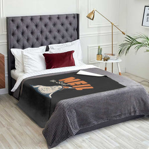 Vintage Neil the Seal Wearing Traffic Cone Hat Meme Throw Blanket Cute Retro Viral Chaotic Southern Elephant Seal TS02 Print Your Wear
