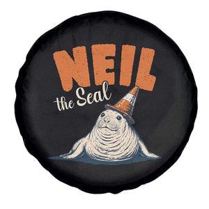 Vintage Neil the Seal Wearing Traffic Cone Hat Meme Spare Tire Cover Cute Retro Viral Chaotic Southern Elephant Seal TS02 Print Your Wear