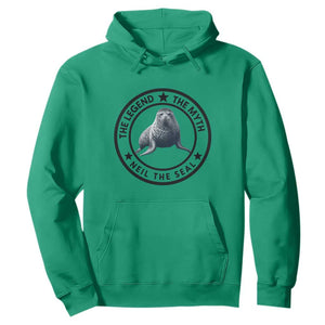 The Legend The Myth Neil The Seal Emblem Graphic Hoodie Funny Viral Southern Elephant Seal Meme TS02 Irish Green Print Your Wear