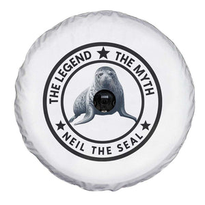 The Legend The Myth Neil The Seal Emblem Graphic Spare Tire Cover Funny Viral Southern Elephant Seal Meme TS02 Print Your Wear