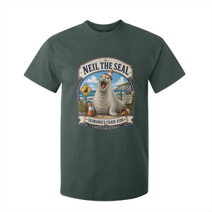 Retro Neil the Seal Tasmanias Chaos Icon T Shirt For Kid Funny Roaring Elephant Seal Traffic Cone Meme