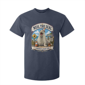 Retro Neil the Seal Tasmanias Chaos Icon T Shirt For Kid Funny Roaring Elephant Seal Traffic Cone Meme