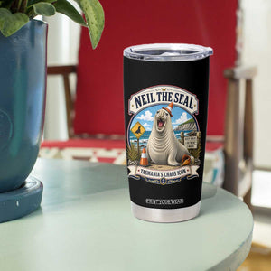 Retro Neil the Seal Tasmanias Chaos Icon Tumbler Cup Funny Roaring Elephant Seal Traffic Cone Meme TS02 Print Your Wear