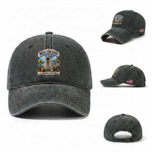 Retro Neil the Seal Tasmanias Chaos Icon Washed Cotton Baseball Cap Funny Roaring Elephant Seal Traffic Cone Meme