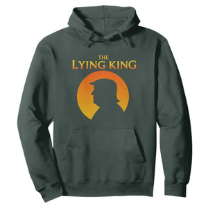 The Lying King Silhouette Sunrise Political Satire Parody Graphic Hoodie