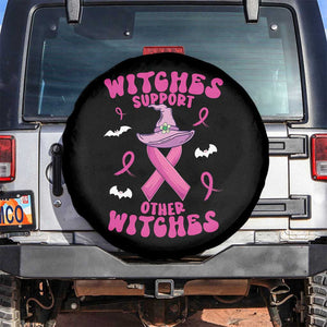 Witch Breast Cancer Warrior Spare Tire Cover Witches Support Other Witches Halloween Vibe TS02 No hole Black Print Your Wear