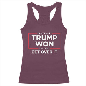 Trump 2024 Racerback Tank Top 47th President He Won Get Over It TS02 Maroon Print Your Wear