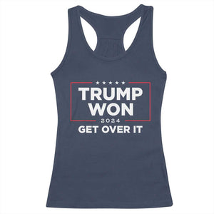 Trump 2024 Racerback Tank Top 47th President He Won Get Over It TS02 Navy Print Your Wear