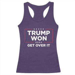 Trump 2024 Racerback Tank Top 47th President He Won Get Over It TS02 Purple Print Your Wear