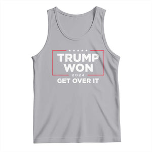 Trump 2024 Tank Top 47th President He Won Get Over It TS02 Athletic Heather Print Your Wear