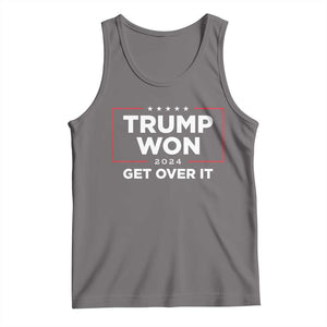 Trump 2024 Tank Top 47th President He Won Get Over It TS02 Deep Heather Print Your Wear