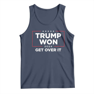 Trump 2024 Tank Top 47th President He Won Get Over It TS02 Navy Print Your Wear