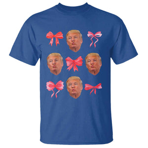 Trump Girl 2024 T Shirt 47th President Pink Coquette Bow Girly Y2K TS02 Royal Blue Print Your Wear