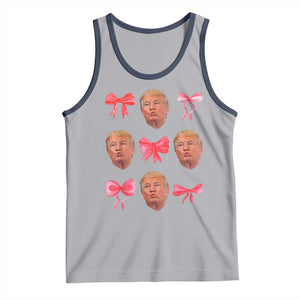 Trump Girl 2024 Tank Top 47th President Pink Coquette Bow Girly Y2K TS02 Athletic Heather Navy Print Your Wear