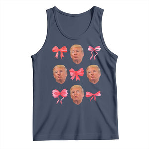 Trump Girl 2024 Tank Top 47th President Pink Coquette Bow Girly Y2K TS02 Navy Print Your Wear