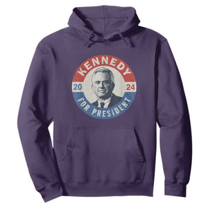 RFK Jr Kennedy 2024 Hoodie For President Vintage Button TS02 Purple Print Your Wear