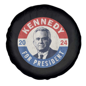 RFK Jr Kennedy 2024 Spare Tire Cover For President Vintage Button TS02 Print Your Wear