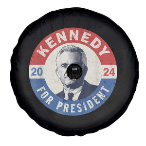 RFK Jr Kennedy 2024 Spare Tire Cover For President Vintage Button TS02 Print Your Wear