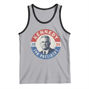 RFK Jr Kennedy 2024 Tank Top For President Vintage Button TS02 Athletic Heather Black Print Your Wear