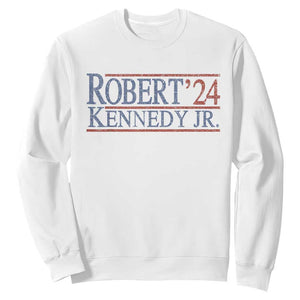 RFK Jr Kennedy 2024 Sweatshirt Distressed Robert Kennedy Jr. 24 TS02 White Print Your Wear