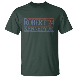 RFK Jr Kennedy 2024 T Shirt Distressed Robert Kennedy Jr. 24 TS02 Dark Forest Green Print Your Wear
