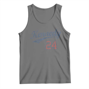 RFK Jr Kennedy 2024 Tank Top Team Kennedy 24 Vintage TS02 Black Heather Print Your Wear