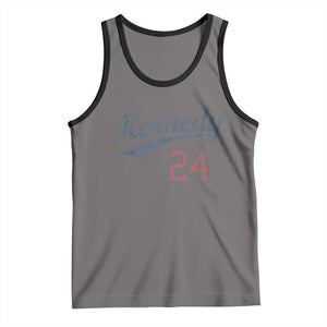 RFK Jr Kennedy 2024 Tank Top Team Kennedy 24 Vintage TS02 Deep Heather Black Print Your Wear