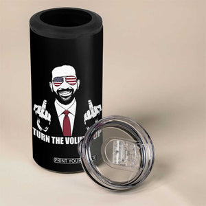 Zohran Mamdani Hope 4 in 1 Can Cooler Tumbler Zoharan Mamdani USA Flag Funny Middle Finger TS02 Print Your Wear