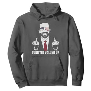 Zohran Mamdani Hope Hoodie Zoharan Mamdani USA Flag Funny Middle Finger TS02 Dark Heather Print Your Wear