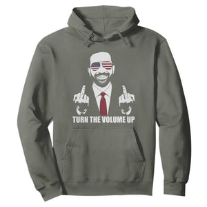 Zohran Mamdani Hope Hoodie Zoharan Mamdani USA Flag Funny Middle Finger TS02 Military Green Print Your Wear