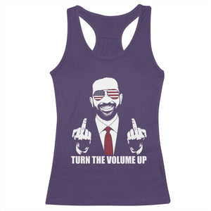 Zohran Mamdani Hope Racerback Tank Top Zoharan Mamdani USA Flag Funny Middle Finger TS02 Purple Print Your Wear