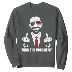 Zohran Mamdani Hope Sweatshirt Zoharan Mamdani USA Flag Funny Middle Finger TS02 Dark Heather Print Your Wear