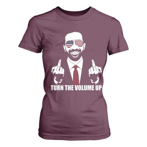 Zohran Mamdani Hope T Shirt For Women Zoharan Mamdani USA Flag Funny Middle Finger TS02 Maroon Print Your Wear