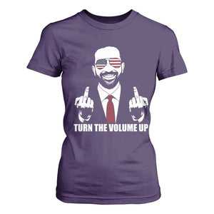 Zohran Mamdani Hope T Shirt For Women Zoharan Mamdani USA Flag Funny Middle Finger TS02 Purple Print Your Wear