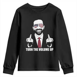Zohran Mamdani Hope Youth Sweatshirt Zoharan Mamdani USA Flag Funny Middle Finger TS02 Black Print Your Wear