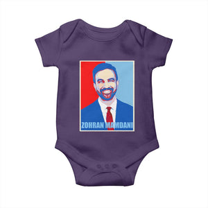 Zohran Madamni Baby Onesie for New York Mayor TS02 Purple Print Your Wear