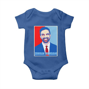 Zohran Madamni Baby Onesie for New York Mayor TS02 Royal Blue Print Your Wear