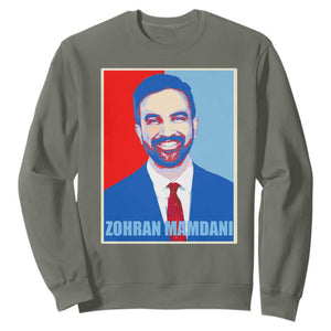 Zohran Madamni Sweatshirt for New York Mayor TS02 Military Green Print Your Wear