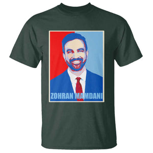 Zohran Madamni T Shirt for New York Mayor TS02 Dark Forest Green Print Your Wear