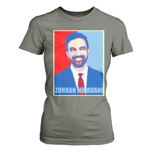 Zohran Madamni T Shirt For Women for New York Mayor TS02 Military Green Print Your Wear