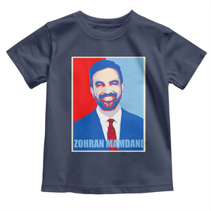 Zohran Madamni Toddler T Shirt for New York Mayor TS02 Navy Print Your Wear