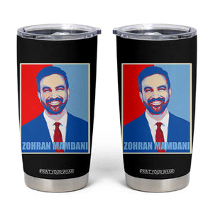 Zohran Madamni Tumbler Cup for New York Mayor TS02 Black Print Your Wear
