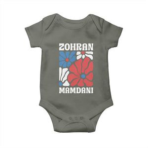 Zohran Madamni We The People Baby Onesie New York City TS02 Military Green Print Your Wear