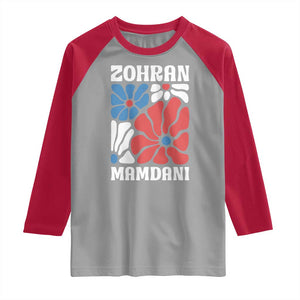 Zohran Madamni We The People Raglan Shirt New York City TS02 Sport Gray Red Print Your Wear