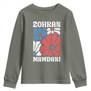 Zohran Madamni We The People Youth Sweatshirt New York City TS02 Military Green Print Your Wear