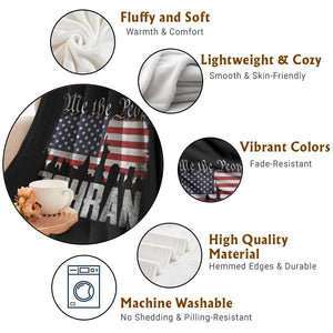 Zohran Mamdani Groovy Flowers Throw Blanket Retro Style TS02 Print Your Wear